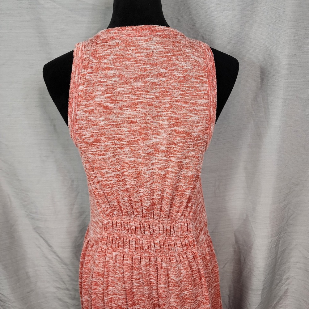 LOFT Lou & Grey Size Medium Redish Orange Flecked Tiered Sleeveless Maxi Dress - Picture 11 of 13